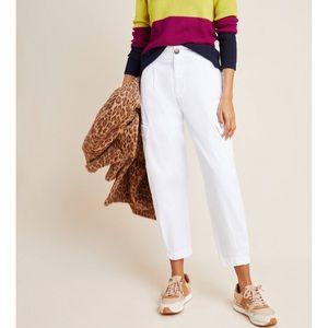 AMADI Laurie Cargo Harem Pants In White